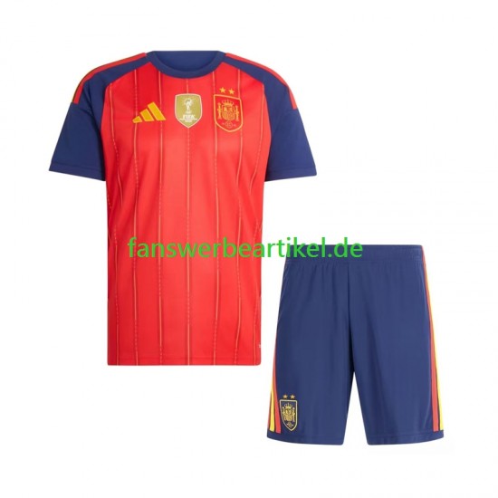 2-star Trikot Spanien Kinder Heimausrüstung 2026-2027 Kurzarm