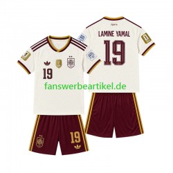 2-star Lamine Yamal 19 Trikot Spanien Kinder Auswärtsausrüstung 2026-2027 Kurzarm