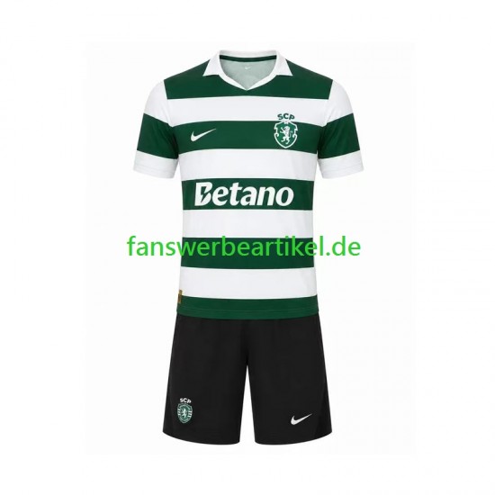 Trikot Sporting CP Kinder Heimausrüstung 2026-2027 Kurzarm
