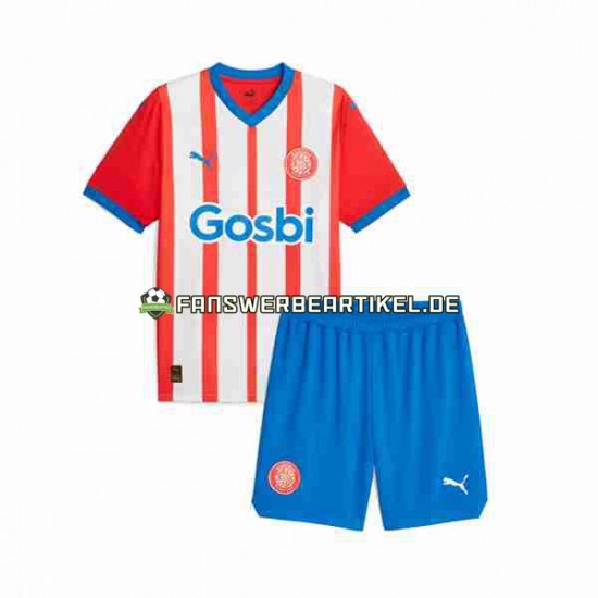 Girona Trikot Kinder Heimausrüstung 2023-2024 Kurzarm