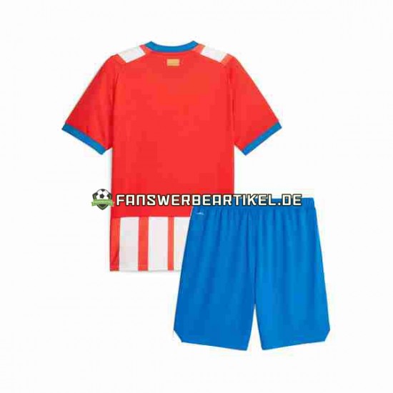 Girona Trikot Kinder Heimausrüstung 2023-2024 Kurzarm