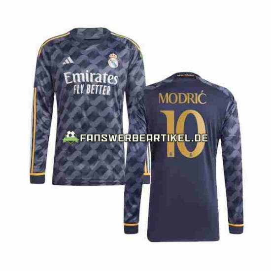 Luka Modric 10 Trikot Real Madrid Herren Auswärtsausrüstung 2023-2024 Langarm