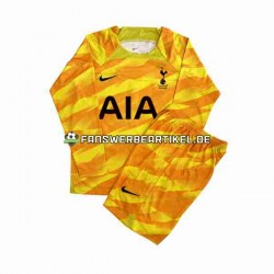 Torwart Trikot Tottenham Hotspur Kinder Auswärtsausrüstung Orange 2023-2024 Langarm