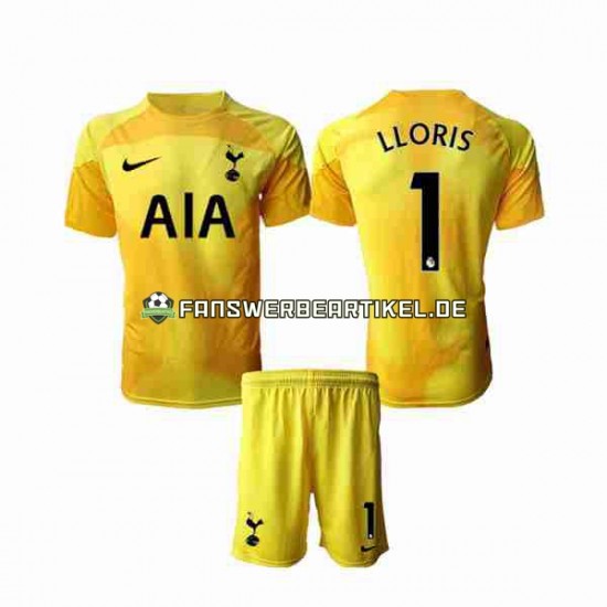 Hugo Lloris 1 Torwart Trikot Tottenham Hotspur Kinder Heimausrüstung 2022-2023 Kurzarm