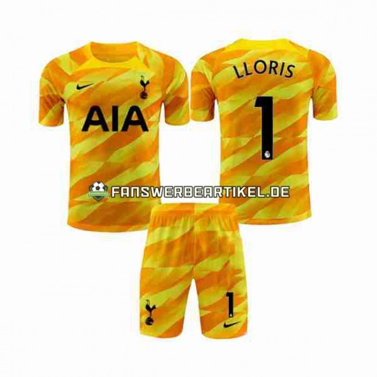 Hugo Torwart Trikot Tottenham Hotspur Kinder Auswärtsausrüstung Orange 2023-2024 Kurzarm