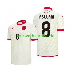 Kristjan Asllani 8 Trikot Albanien Herren Auswärtsausrüstung WM 2026 Kurzarm