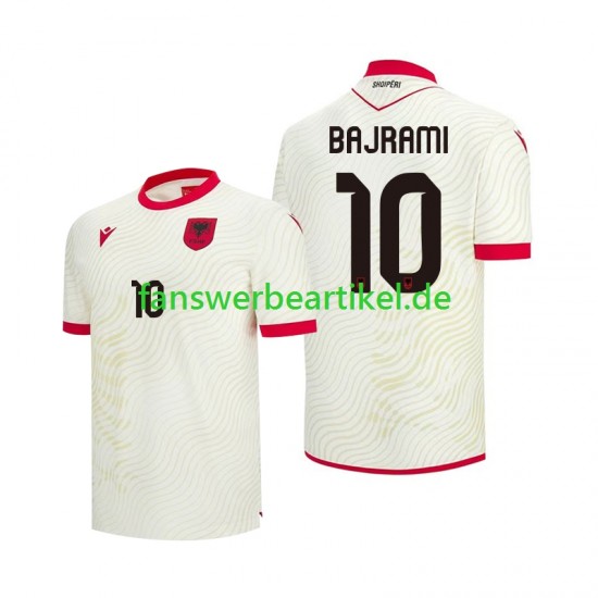Nedim Bajrami 10 Trikot Albanien Herren Auswärtsausrüstung WM 2026 Kurzarm