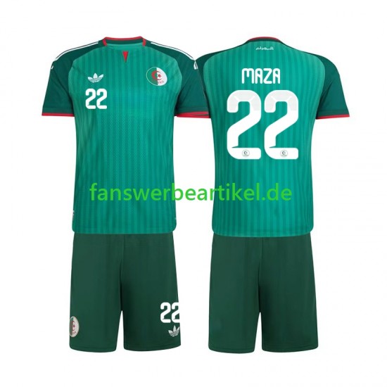Ibrahim Maza 22 Trikot Algerien Kinder Auswärtsausrüstung 2026 Kurzarm