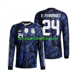 Enzo Fernandez 24 Trikot Argentinien Herren Auswärtsausrüstung WM 2026 Langarm