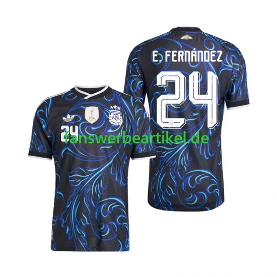 Enzo Fernandez 24 Trikot Argentinien Herren Auswärtsausrüstung WM 2026 Kurzarm