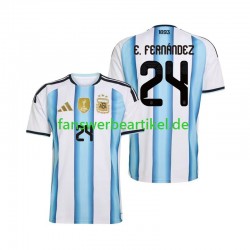 Enzo Fernandez 24 Trikot Argentinien Herren Heimausrüstung WM 2026 Kurzarm