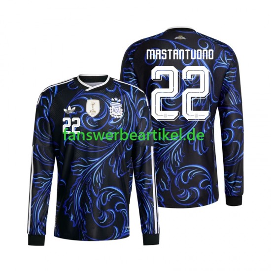 Franco Mastantuono 22 Trikot Argentinien Herren Auswärtsausrüstung WM 2026 Langarm