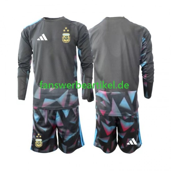 Torwart Trikot Argentinien Kinder Heimausrüstung WM 2026 Langarm