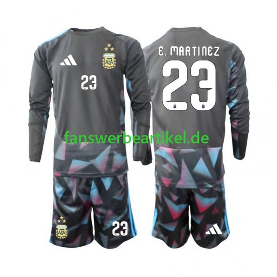 Emiliano Martinez 23 Torwart Trikot Argentinien Kinder Heimausrüstung WM 2026 Langarm