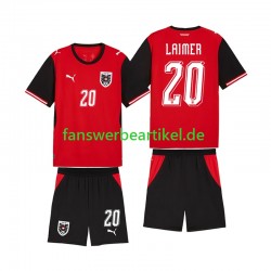 Konrad Laimer 20 Trikot Österreich Kinder Heimausrüstung WM 2026 Kurzarm