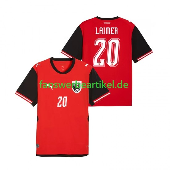 Konrad Laimer 20 Trikot Österreich Herren Heimausrüstung WM 2026 Kurzarm