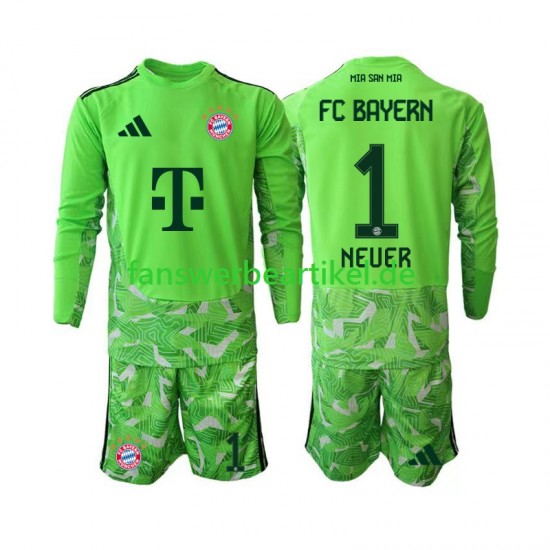 Manuel Neuer 1 Torwart Trikot FC Bayern München Kinder Heimausrüstung 2027-2028 Langarm