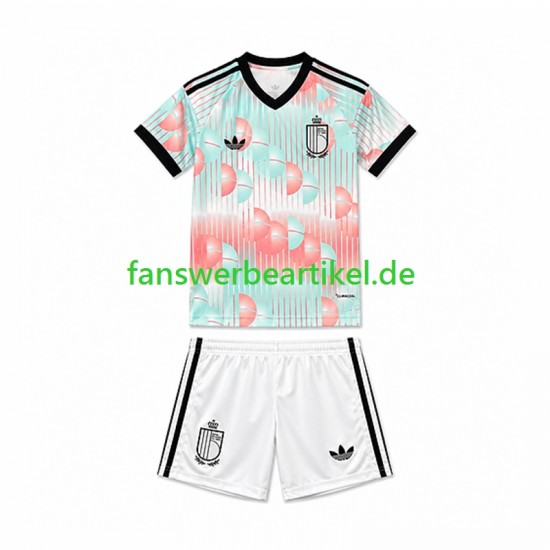 Trikot Belgien Kinder Auswärtsausrüstung WM 2026 Kurzarm