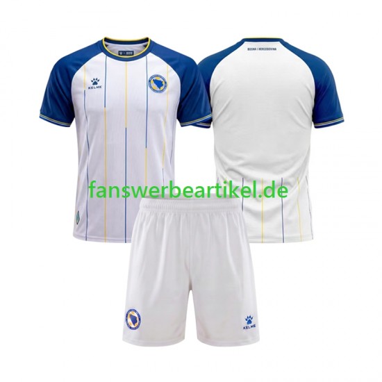 Trikot Bosnien und Herzegowina Kinder Auswärtsausrüstung WM 2026 Kurzarm