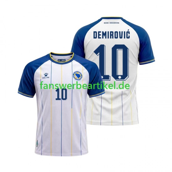 Ermedin Demirovic 10 Trikot Bosnien und Herzegowina Herren Auswärtsausrüstung WM 2026 Kurzarm