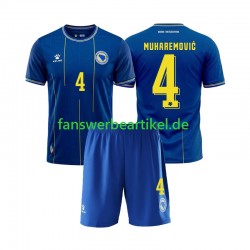 Tarik Muharemovic 4 Trikot Bosnien und Herzegowina Kinder Heimausrüstung WM 2026 Kurzarm