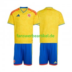 Trikot Kolumbien Kinder Heimausrüstung WM 2026 Kurzarm