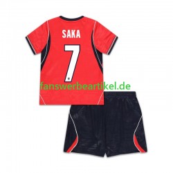 Bukayo Saka 7 Trikot England Kinder Auswärtsausrüstung WM 2026 Kurzarm