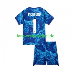 Jordan Pickford 1 Torwart Trikot England Kinder Ausweich ausrüstung WM 2026 Kurzarm