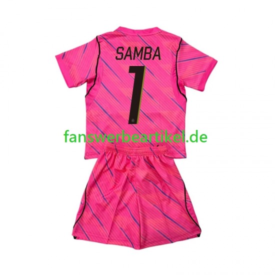 Brice Samba 1 Torwart Trikot Frankreich Kinder Auswärtsausrüstung WM 2026 Kurzarm