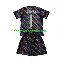 Brice Samba 1 Torwart Trikot Frankreich Kinder Heimausrüstung WM 2026 Kurzarm