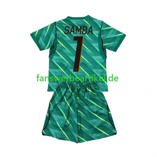 Brice Samba 1 Torwart Trikot Frankreich Kinder Ausweich ausrüstung WM 2026 Kurzarm