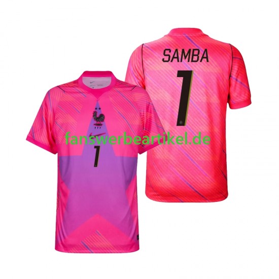 Brice Samba 1 Torwart Trikot Frankreich Herren Auswärtsausrüstung WM 2026 Kurzarm