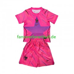 Torwart Trikot Frankreich Kinder Auswärtsausrüstung WM 2026 Kurzarm