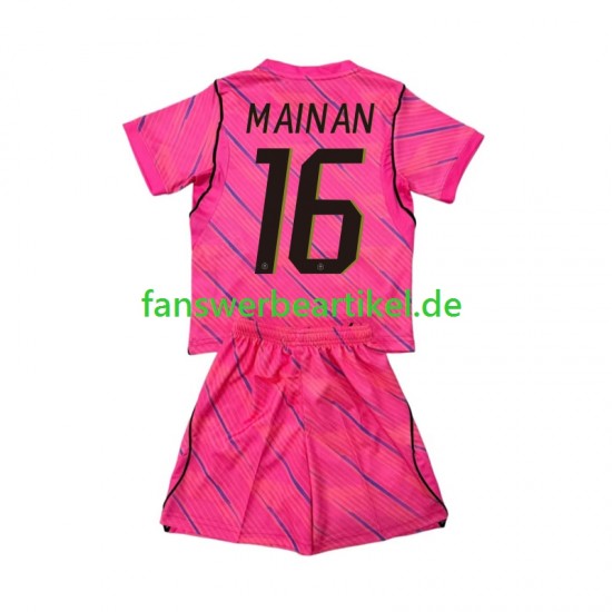 Mike Maignan 16 Torwart Trikot Frankreich Kinder Auswärtsausrüstung WM 2026 Kurzarm