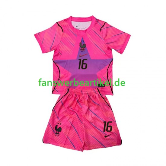 Mike Maignan 16 Torwart Trikot Frankreich Kinder Auswärtsausrüstung WM 2026 Kurzarm