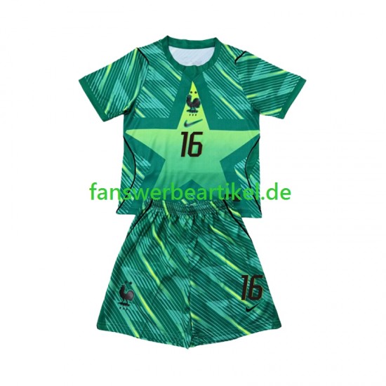 Mike Maignan 16 Torwart Trikot Frankreich Kinder Ausweich ausrüstung WM 2026 Kurzarm