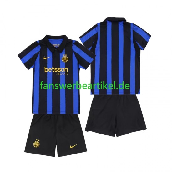 Trikot Inter Mailand Kinder Heimausrüstung 2027-2028 Kurzarm