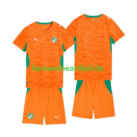 Football Kit Mens Elfenbeinküste Kinder Heimausrüstung WM 2026 Kurzarm