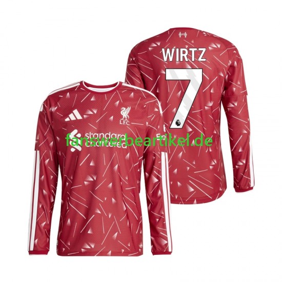Florian Wirtz 7 Trikot Liverpool Herren Heimausrüstung 2027-2028 Langarm