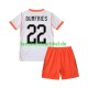 Denzel Dumfries 22 Trikot Niederlande Kinder Auswärtsausrüstung WM 2026 Kurzarm