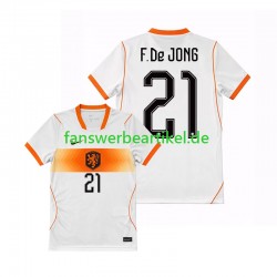 Frenkie de Jong 21 Trikot Niederlande Herren Auswärtsausrüstung WM 2026 Kurzarm