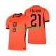 Frenkie de Jong 21 Trikot Niederlande Herren Heimausrüstung WM 2026 Kurzarm