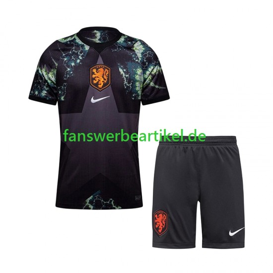 Torwart Trikot Niederlande Kinder Auswärtsausrüstung WM 2026 Kurzarm