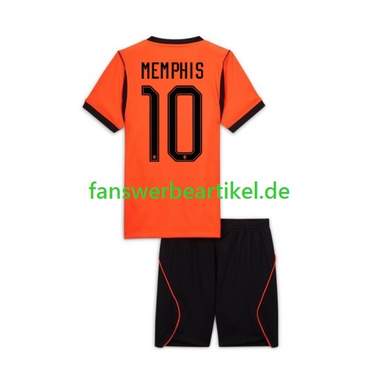 Memphis Depay 10 Trikot Niederlande Kinder Heimausrüstung WM 2026 Kurzarm