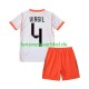 Virgil van Dijk 4 Trikot Niederlande Kinder Auswärtsausrüstung WM 2026 Kurzarm