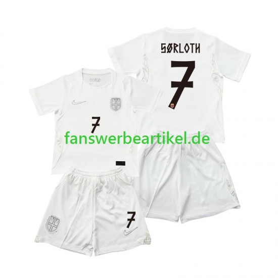 Alexander Sorloth 7 Trikot Norwegen Kinder Ausweich ausrüstung WM 2026 Kurzarm