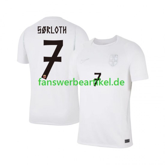 Alexander Sorloth 7 Trikot Norwegen Herren Ausweich ausrüstung WM 2026 Kurzarm
