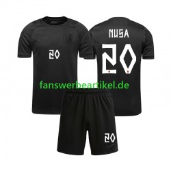 Antonio NUSA 20 Trikot Norwegen Kinder Auswärtsausrüstung WM 2026 Kurzarm