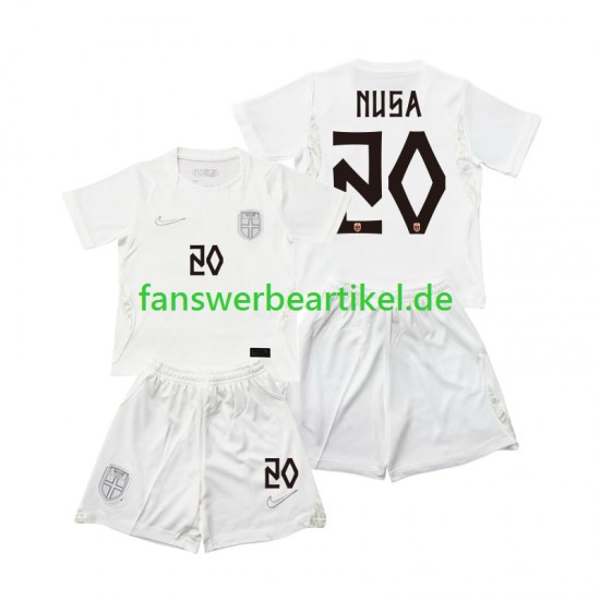 Antonio NUSA 20 Trikot Norwegen Kinder Ausweich ausrüstung WM 2026 Kurzarm