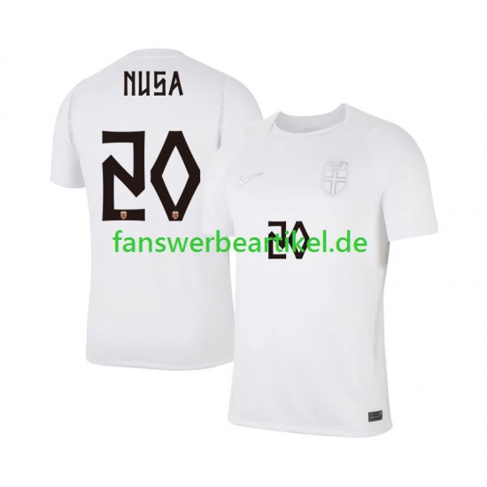 Antonio NUSA 20 Trikot Norwegen Herren Ausweich ausrüstung WM 2026 Kurzarm